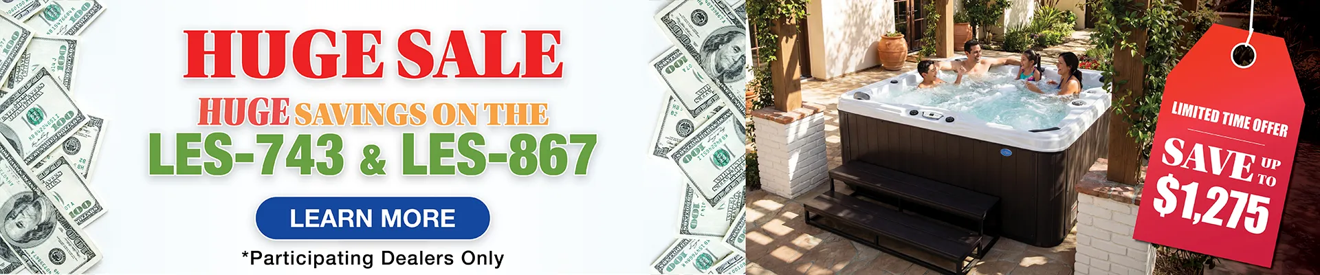 Calspas hot tub being used in a family setting - Parma